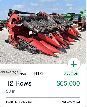 case ih 4412f row header